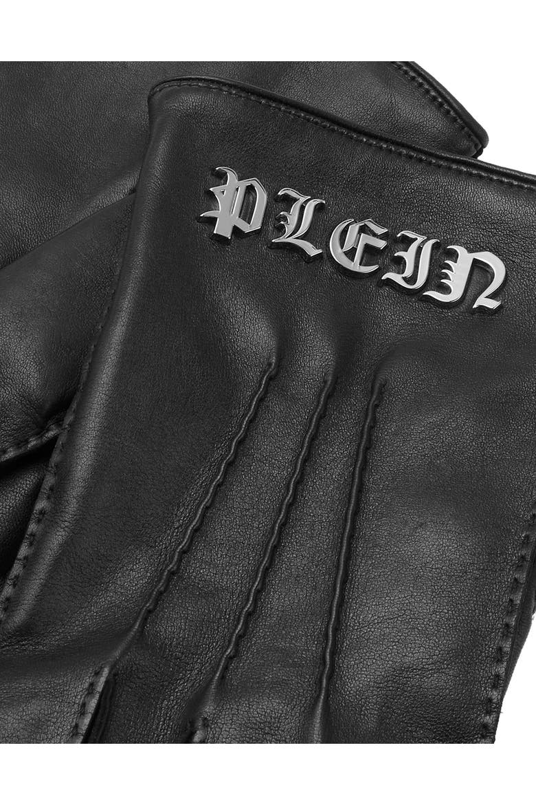 Mid-Gloves Gothic Plein Men, Alternate, color, black