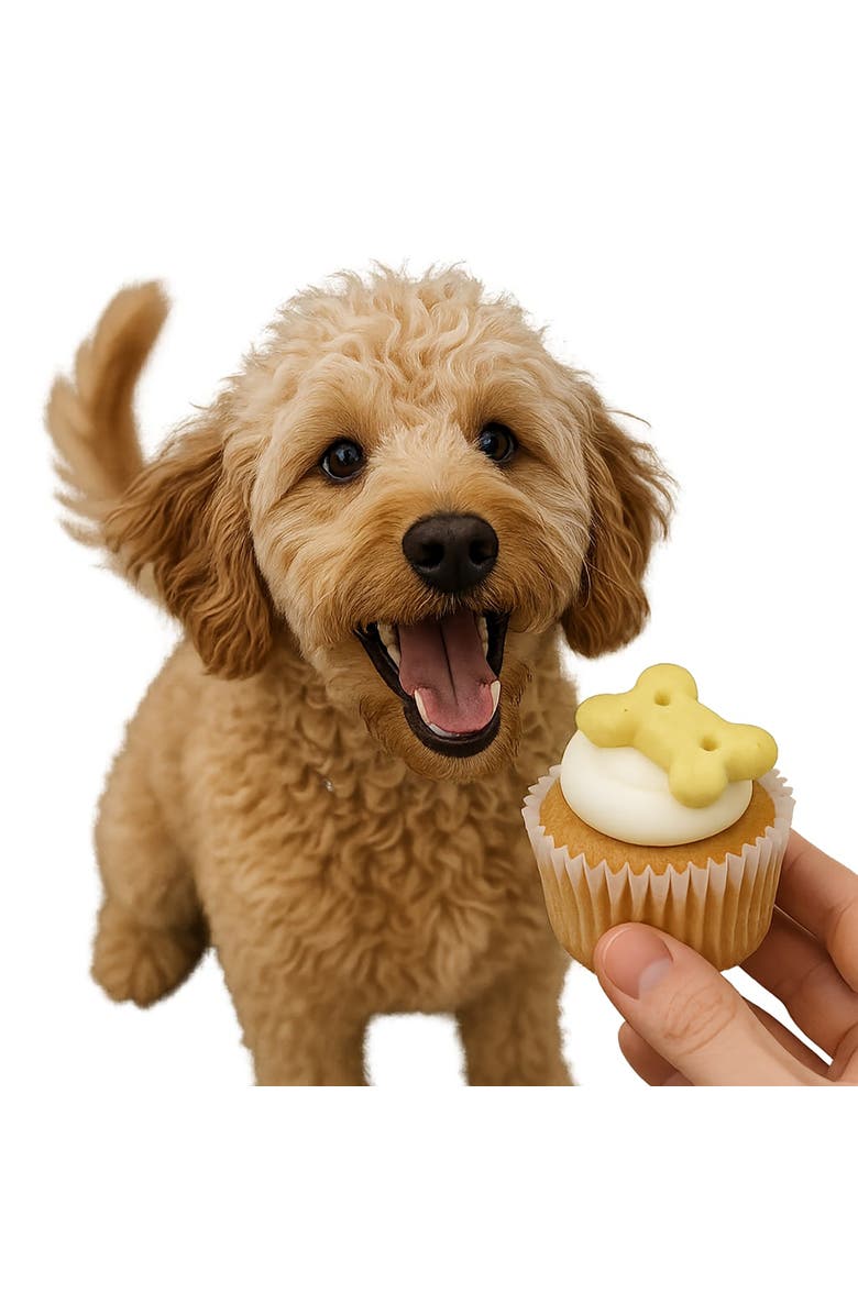Wagging Dog Bakery Puppin Mini Cupcake Dog Treat, 30 Pack, Alternate, color, Brown