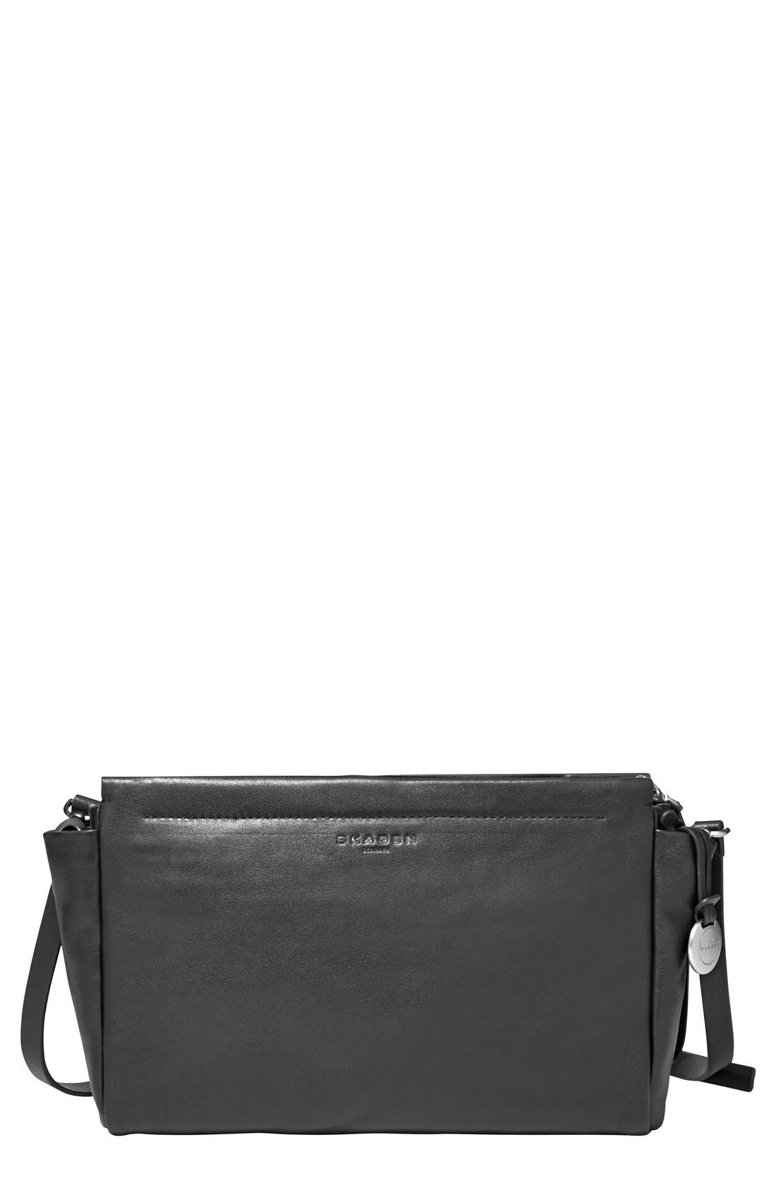 'Dorte' Convertible Crossbody Bag, Alternate, color, BLACK