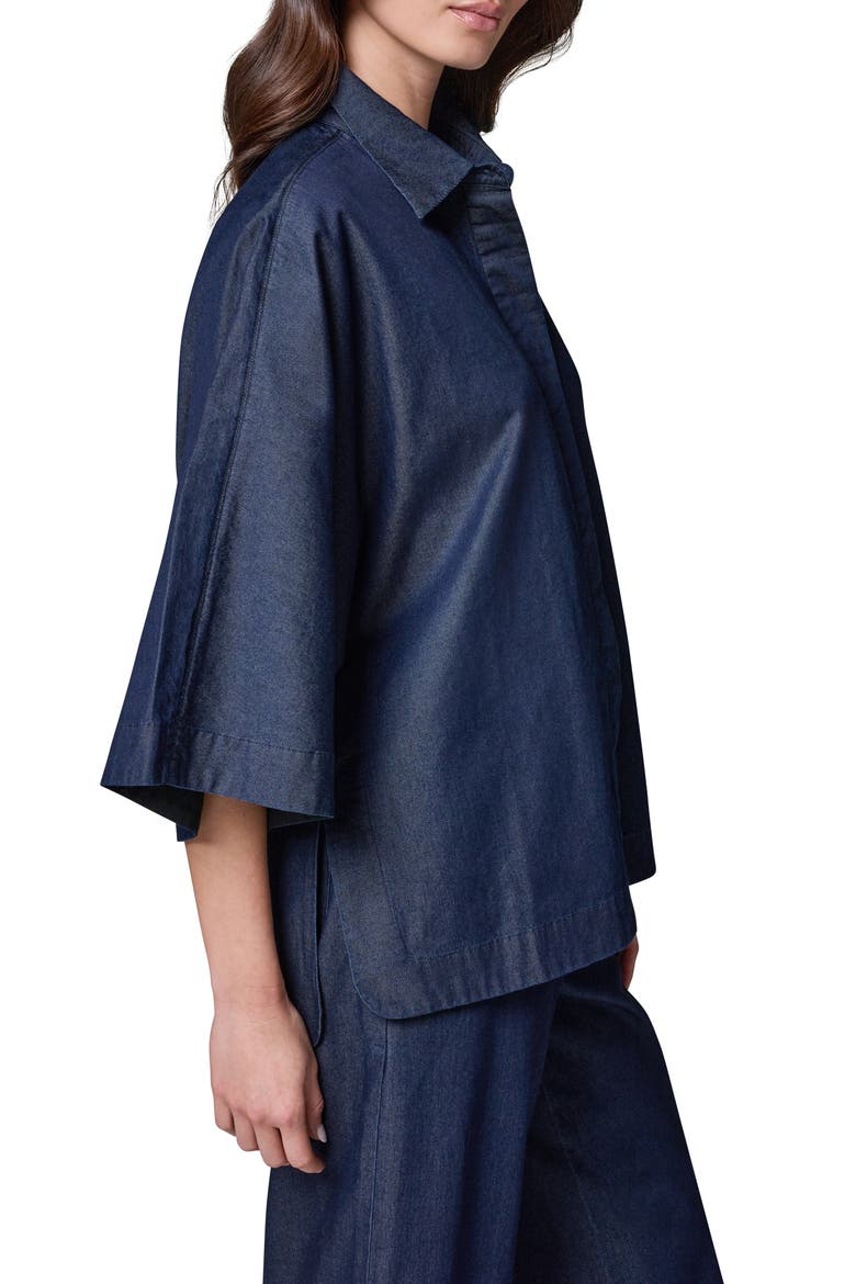 The Bali Dolman Sleeve Denim Shirt, Alternate, color, DUTCHESS