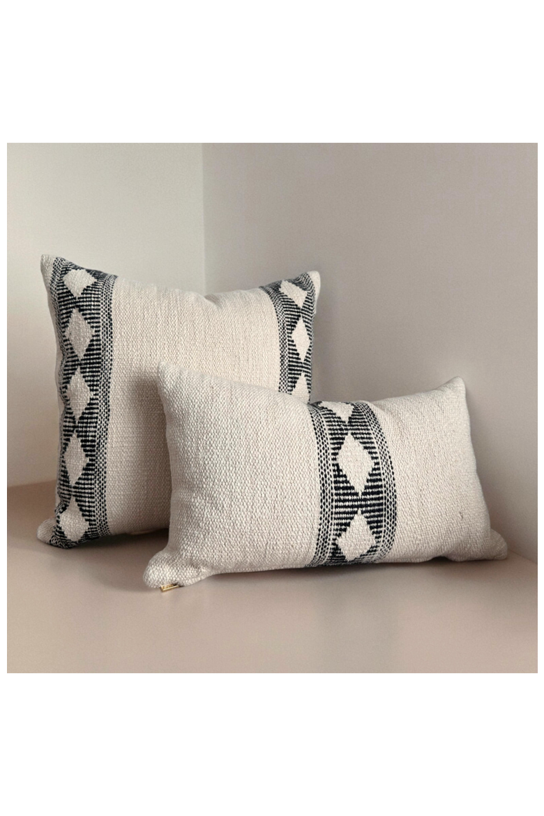 Gemma Pillow - Cover Only, Alternate, color, Natural / Black