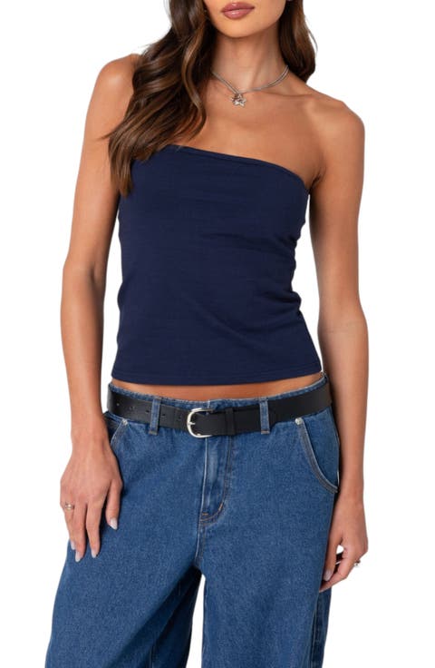 Stretch Cotton Tube Top