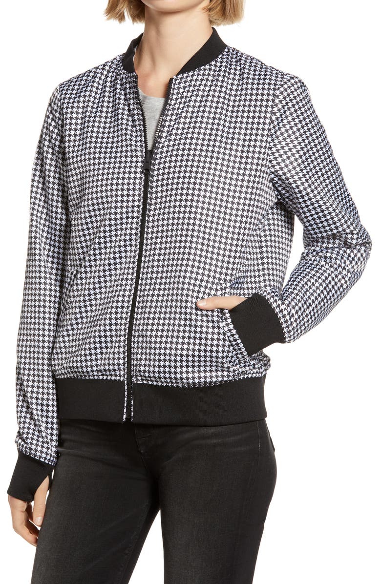 Blanc Noir Reversible Bomber Jacket, Alternate, color,