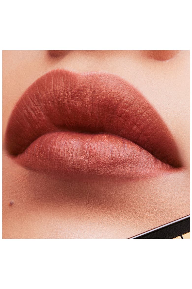 The Slim Velvet Radical Matte Lipstick, Alternate, color, 320 SCORCHING BROWN
