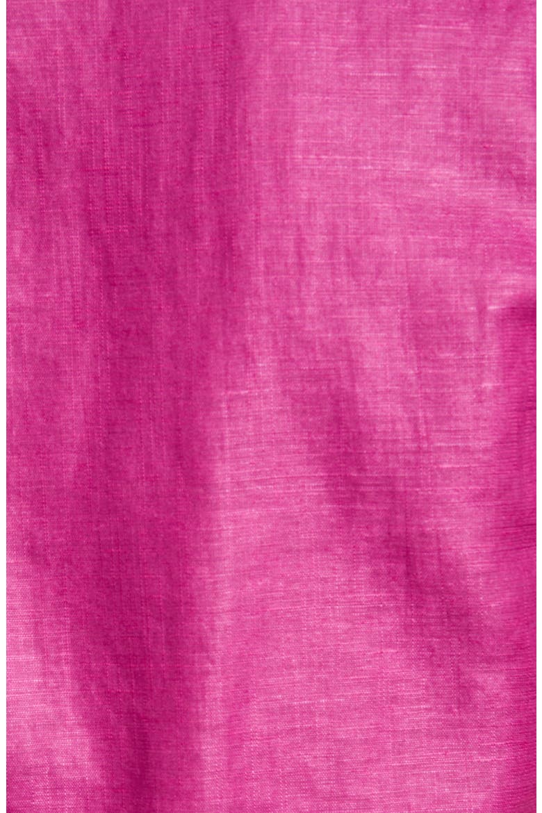 Civiche Linen & Cotton Button-Up Shirt, Alternate, color, DP-PURPLE