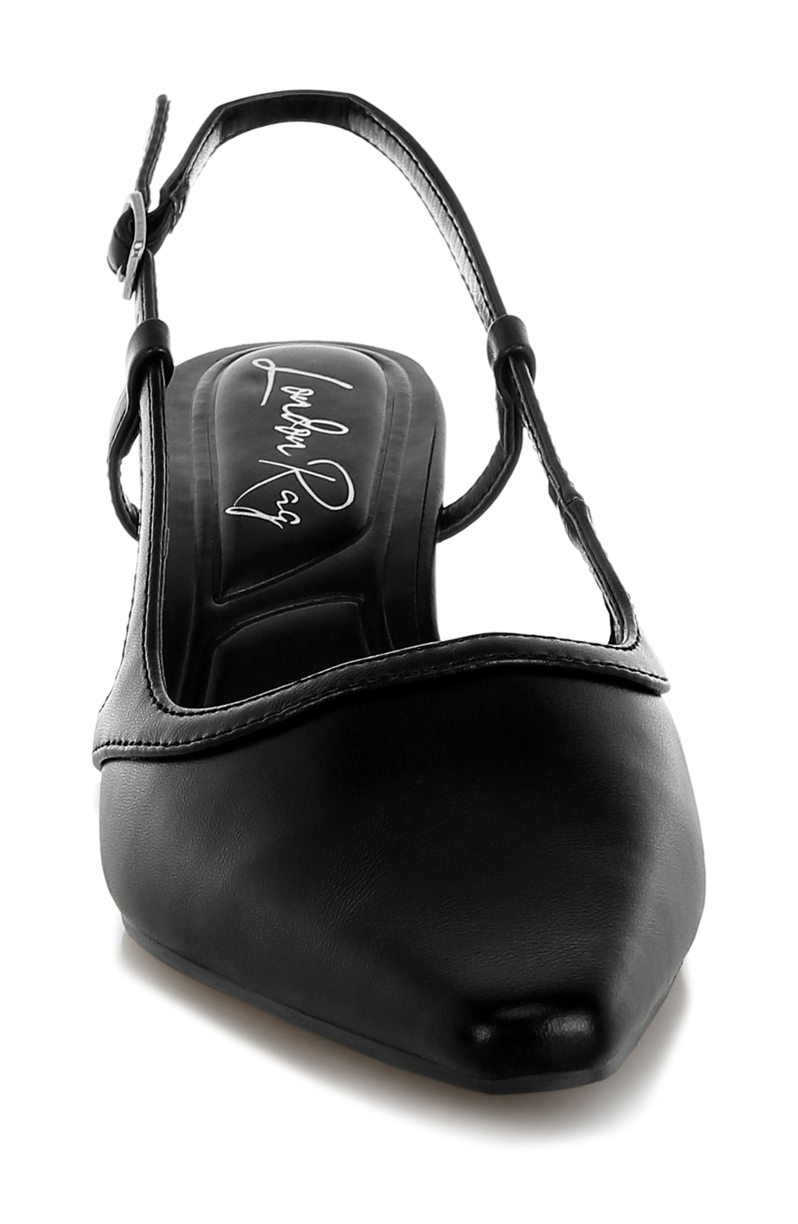 LONDON RAG Luxton Kitten Heel Slingback Pump, Alternate, color, Black