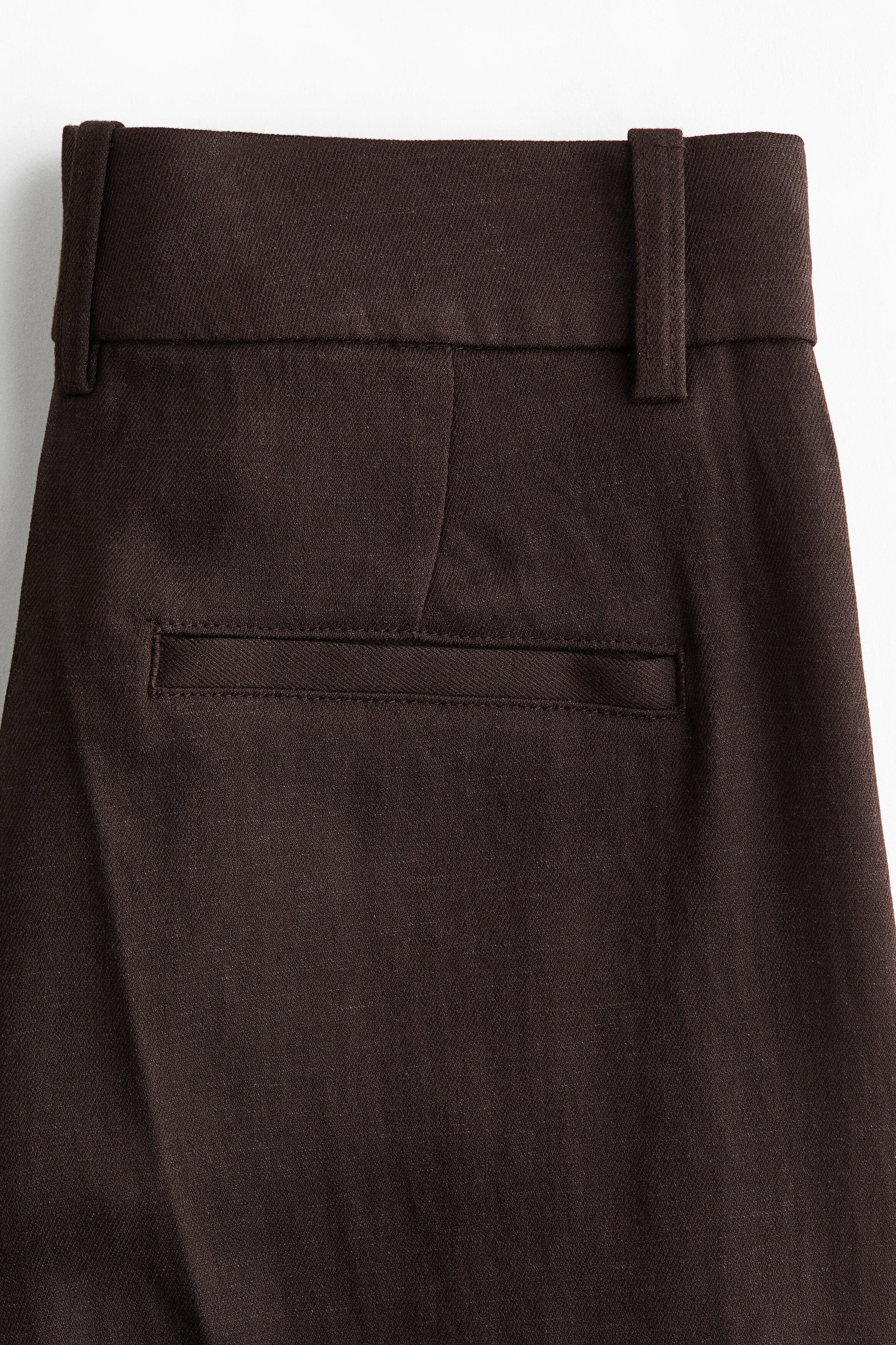 Wide Linen-blend Trousers - image 2