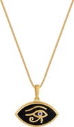 Karma and Luck Sacred Gaze Eye of Horus Gold Necklace