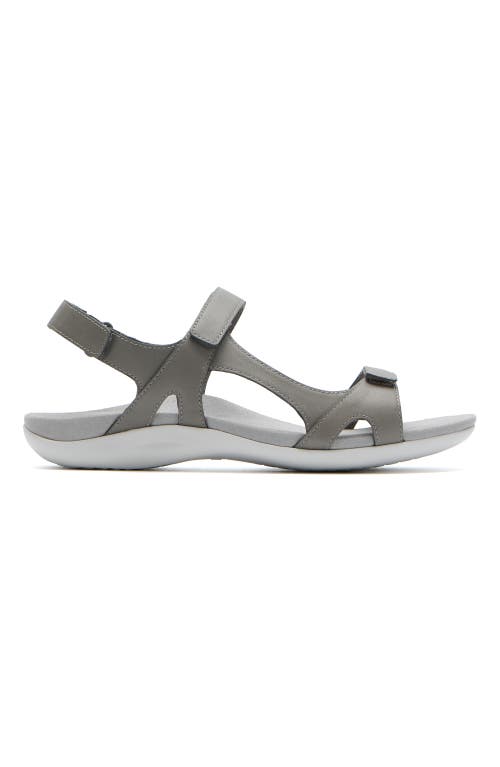 Abeo Oasis Sport Sandal In Nickel - Regular