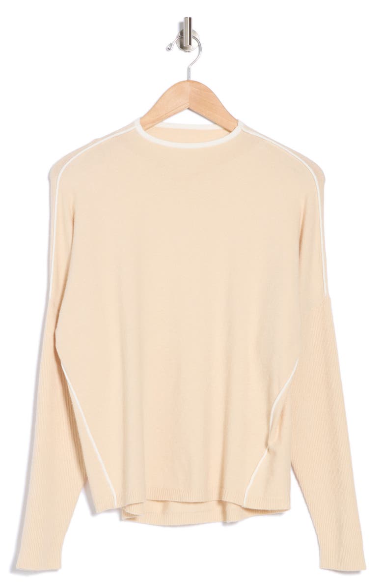 Gemma + Jane Tipped Sweater, Alternate, color, Oatmeal