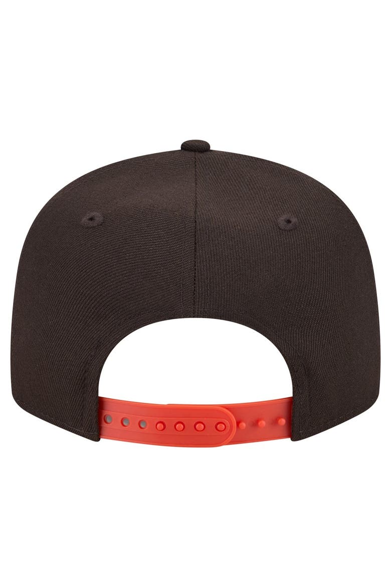 Men's New Era  Brown Cleveland Browns 9FIFTY Snapback Hat, Alternate, color, Brown