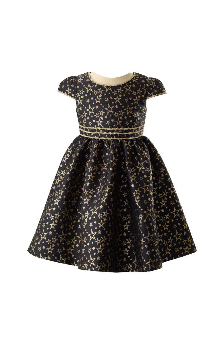 Rachel Riley Star Damask Dress, Main, color,