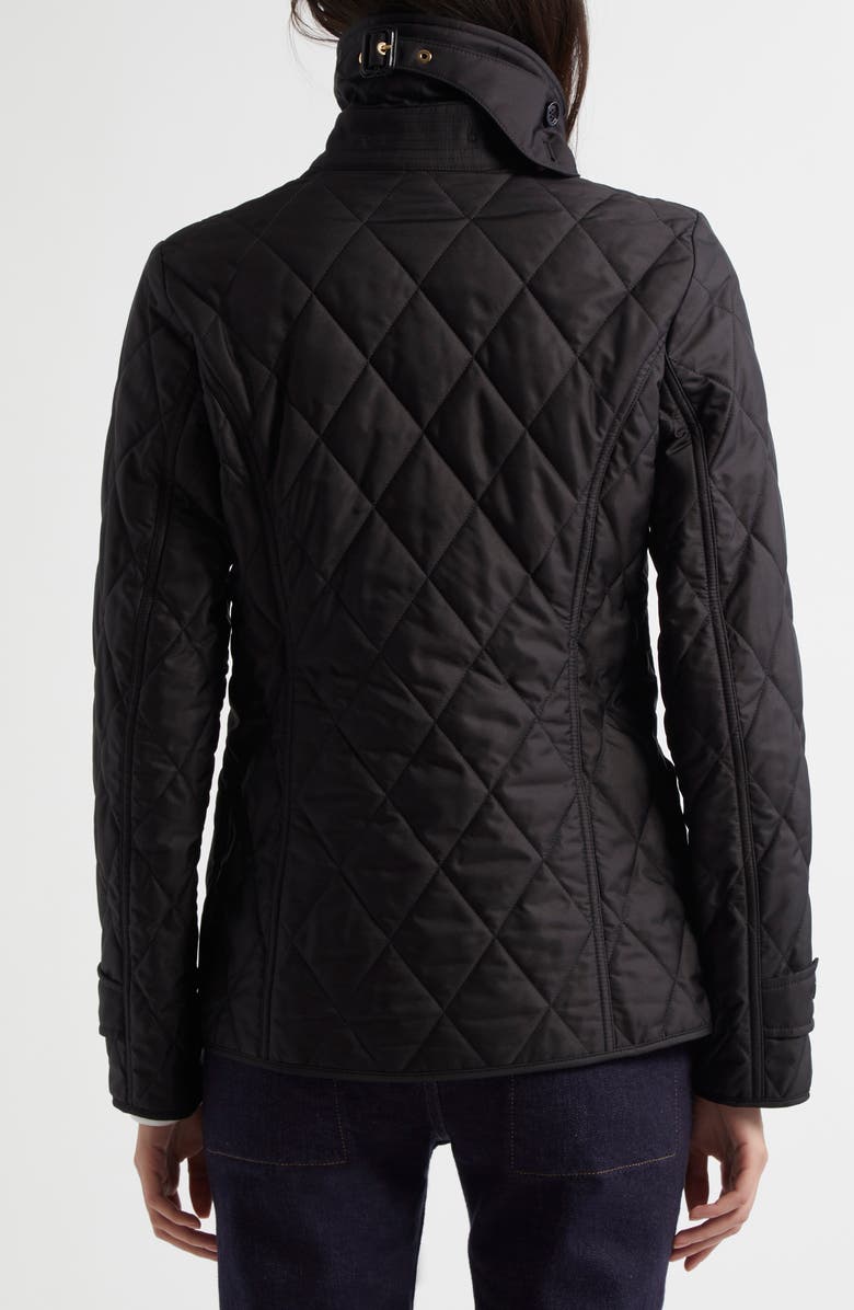 Burberry Fernleigh Quilted Jacket, Alternate, color, Black