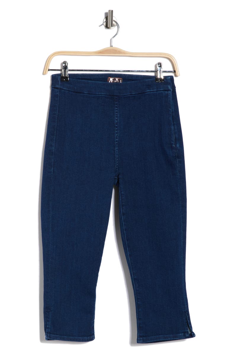 MOTHER The Nothing Bunny Snip Pull-On Mid Rise Capri Jeans, Alternate, color, 