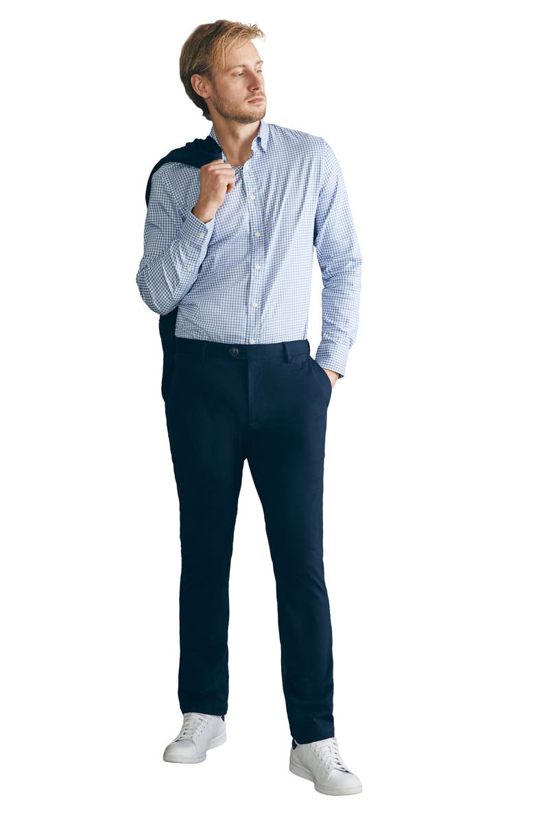 Faherty Movement Stretch Supima<sup>®</sup> Cotton Blend Pants, Alternate, color, Lupine Navy