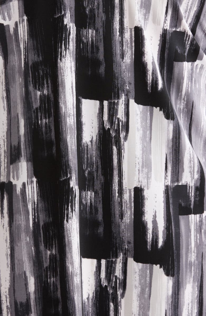 Vikki Vi Brushstroke Print Knit Jacket, Alternate, color, Brushstroke