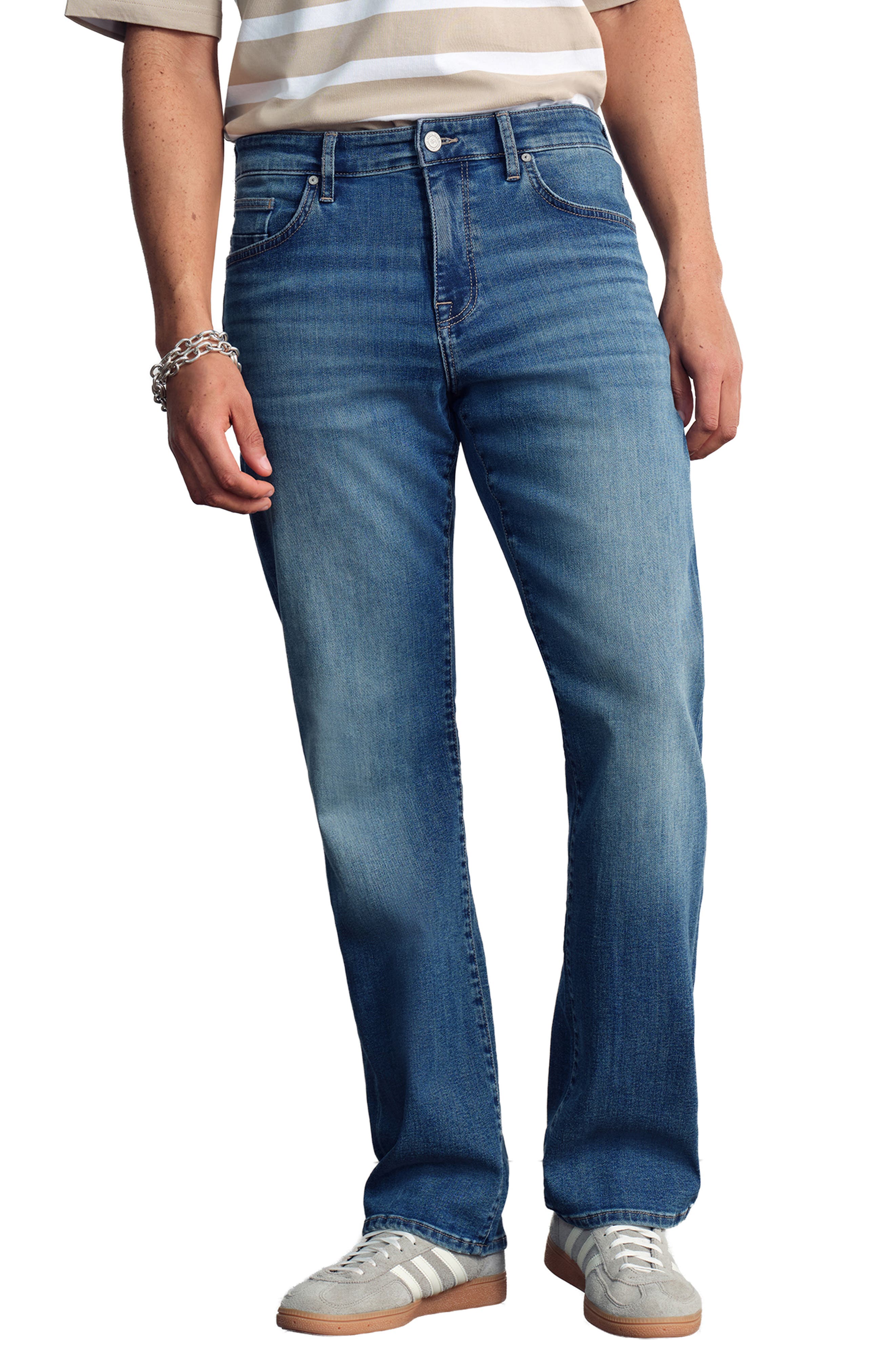 selected DARK BRUSHED DENIM