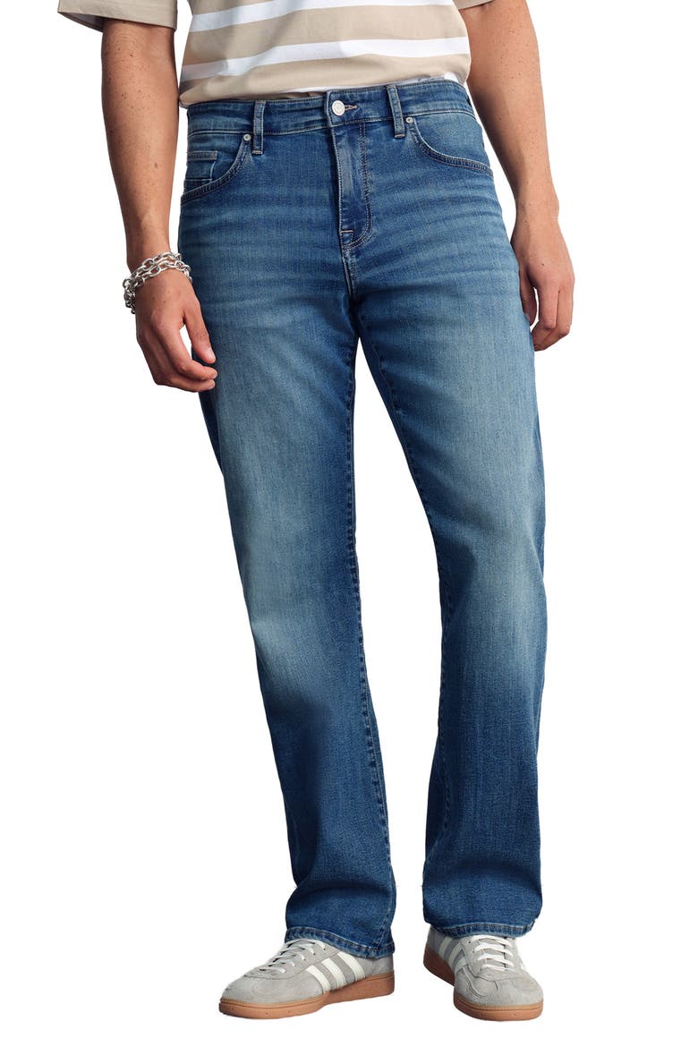 Roam Relaxed Straight Leg Jeans, Main, color, DARK BRUSHED DENIM