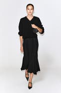COS Voluminous Pleated Midi Skirt