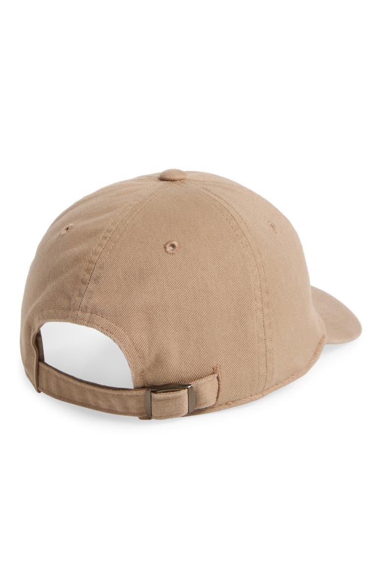 Paris Cotton Baseball Cap, Alternate, color, KHAKI