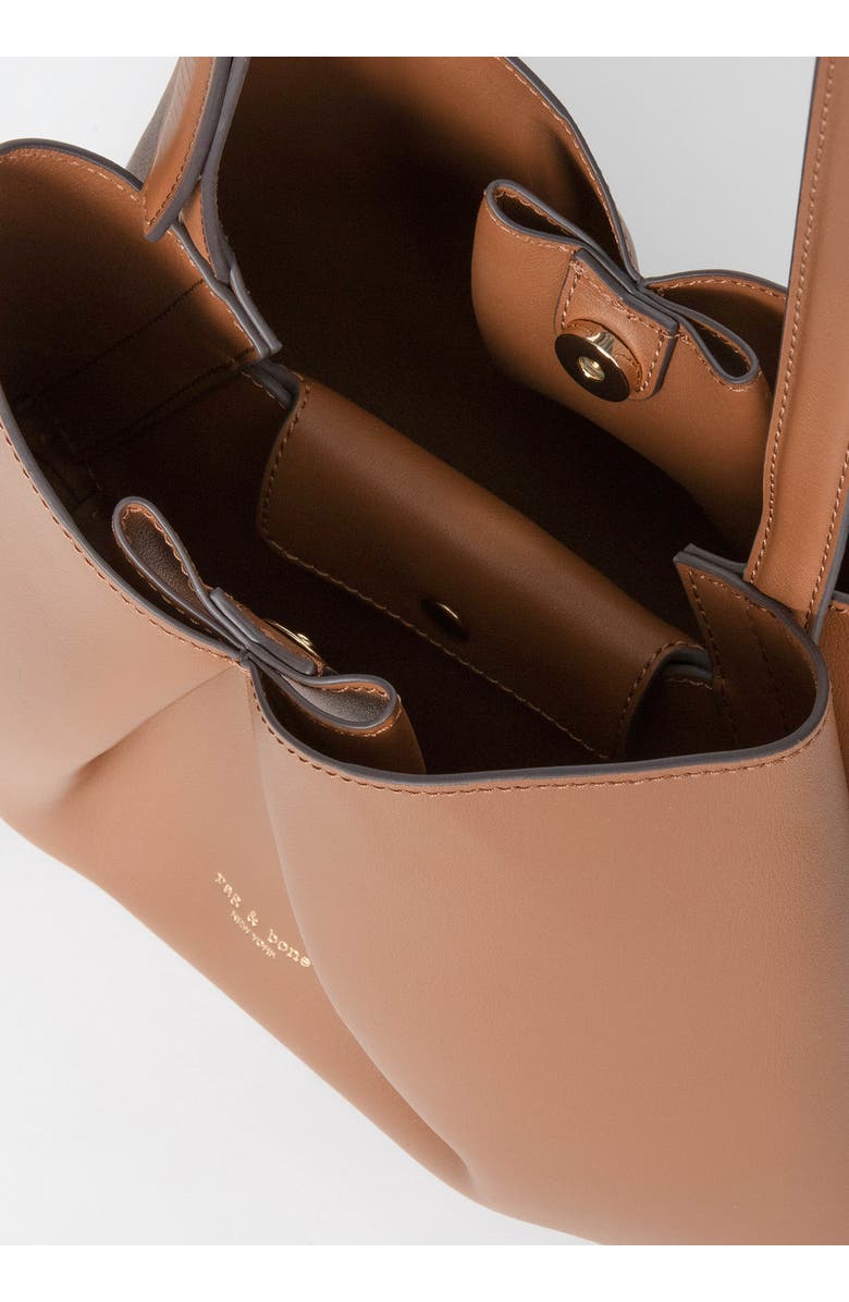 rag & bone Medium Bloom Leather Crossbody Bag, Alternate, color, Cognac