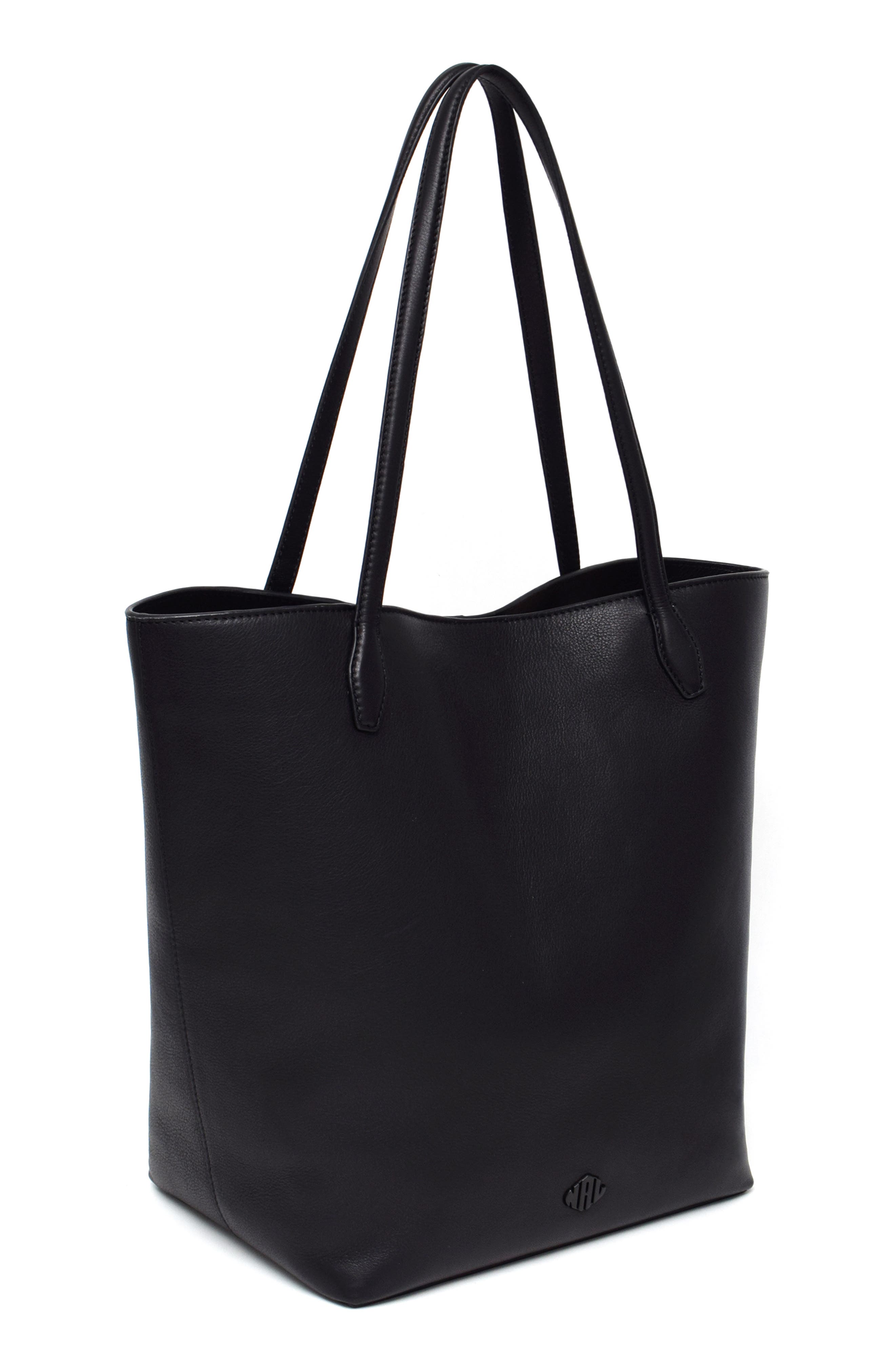 New Amsterdam Leatherworks Asher Large Tote Bag, Alternate, color, Black