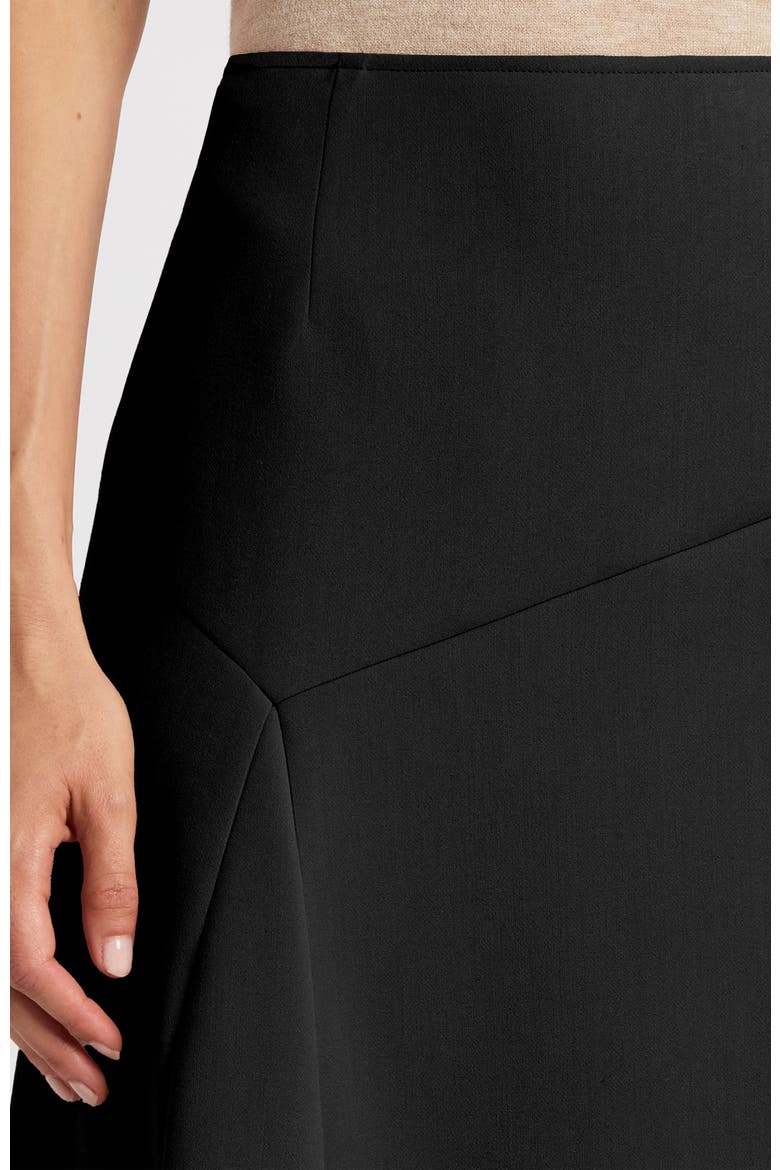 Myna Asymmetrical Midi-Length Skirt, Alternate, color, Onyx