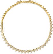 Sara Weinstock Honeycomb Diamond Heart Choker Necklace