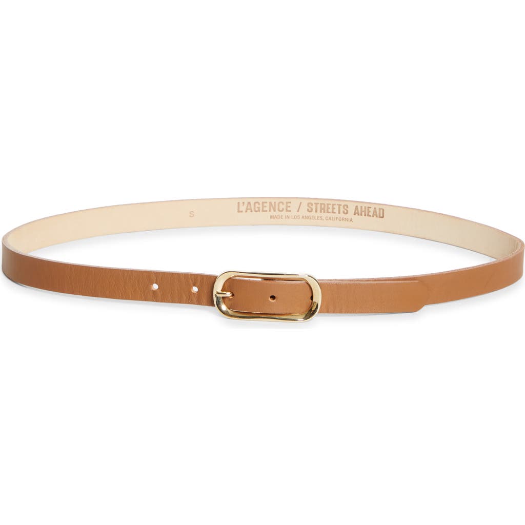 L'agence Leya Leather Belt In Brown