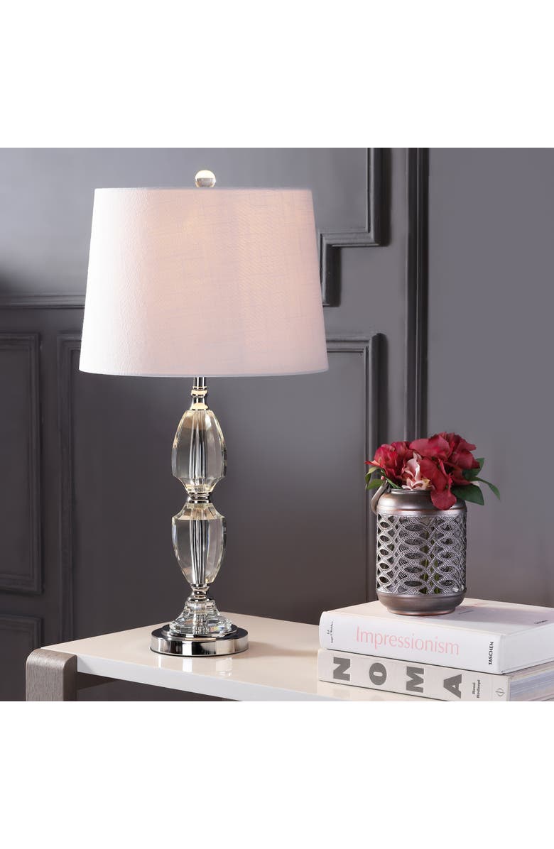 JONATHAN Y Graham Crystal LED Table Lamp, Alternate, color, Clear