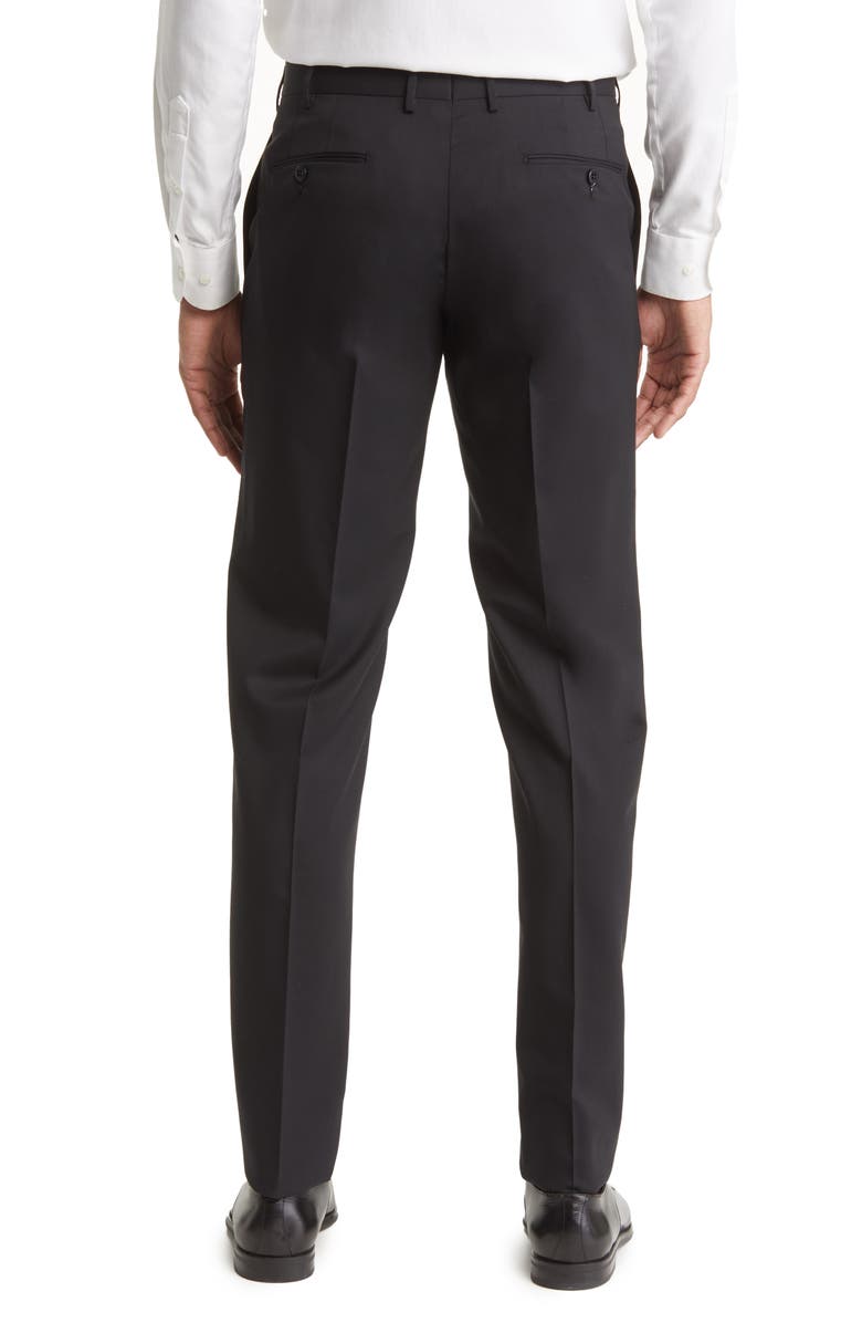 Zanella Parker Stretch Wool Trousers, Alternate, color, Black