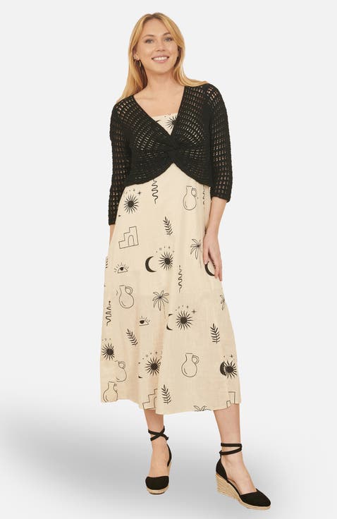 Crochet Cotton Twisted Bolero Cardigan