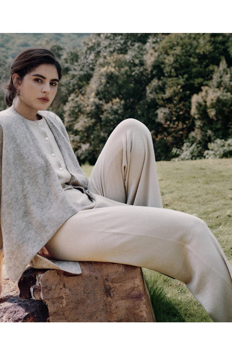 JUANA Nilo Knitted Pull-on Pants, Alternate, color, Beige