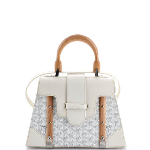 Saigon Top Handle Bag Coated Canvas with Leather PM