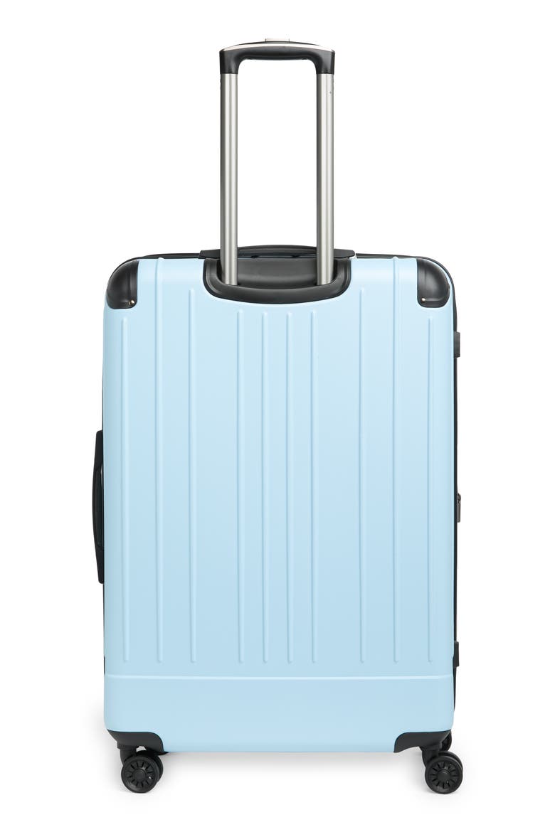 Flying Axis Spinner Suitcase, Alternate, color, DREAM BLUE