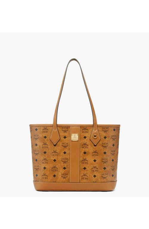 Mcm New Small Liz Shopper In Brown
