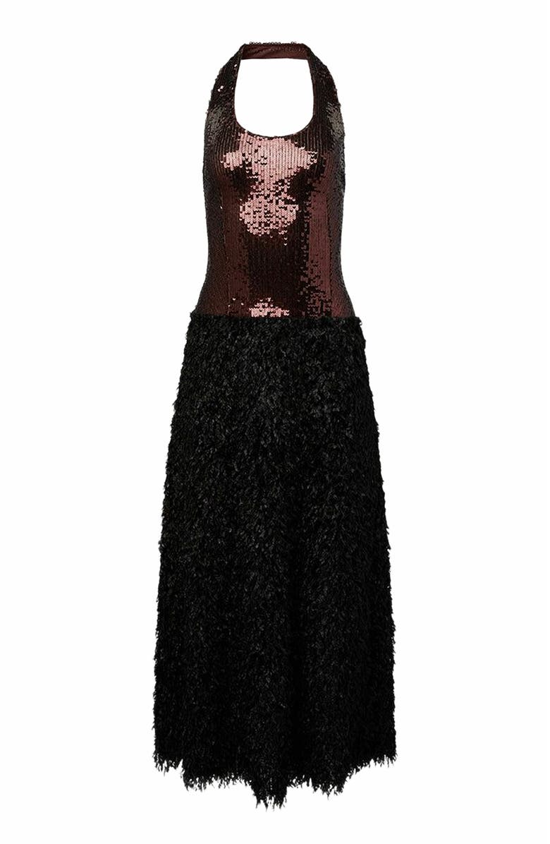 WeWoreWhat Halter Midi Dress, Main, color, 