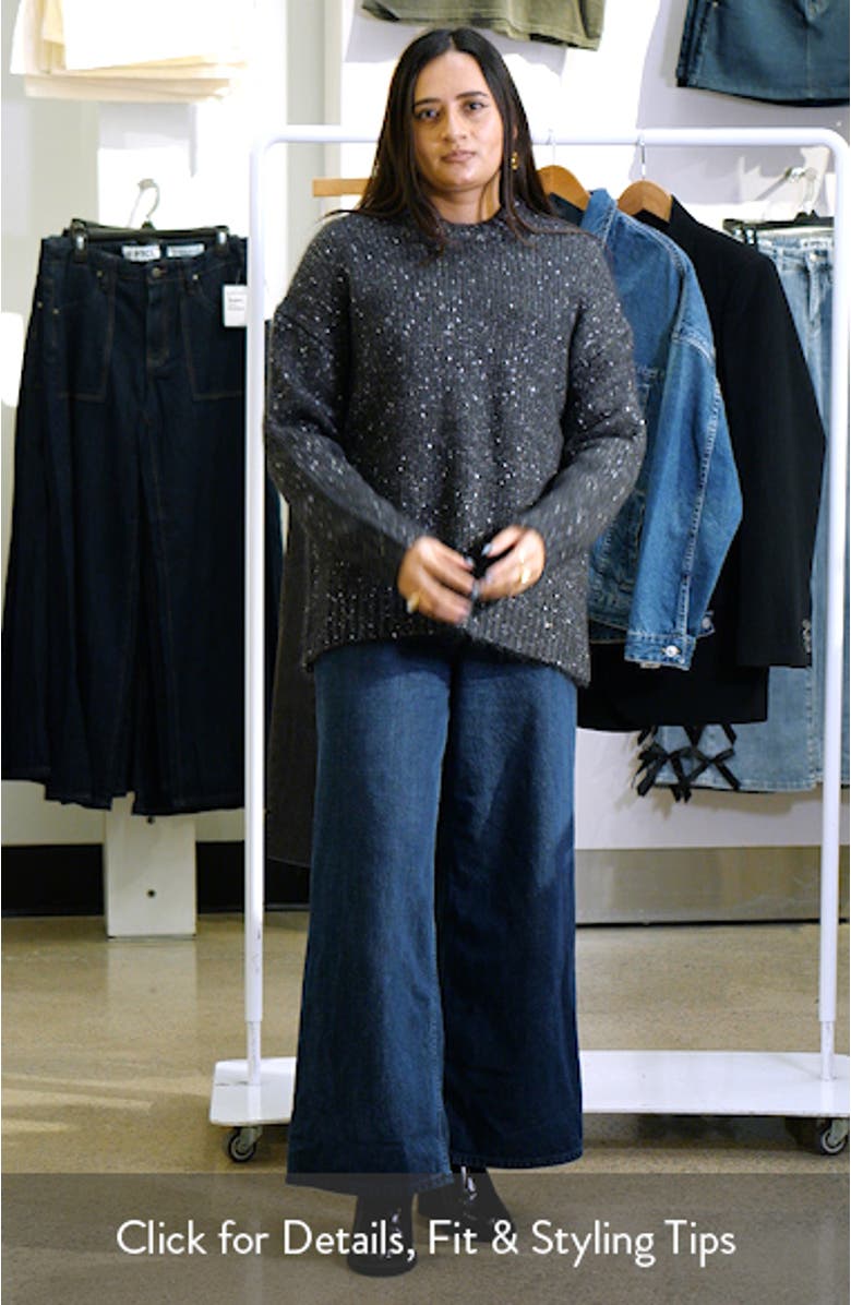 Metallic Crewneck Sweater, sales video thumbnail