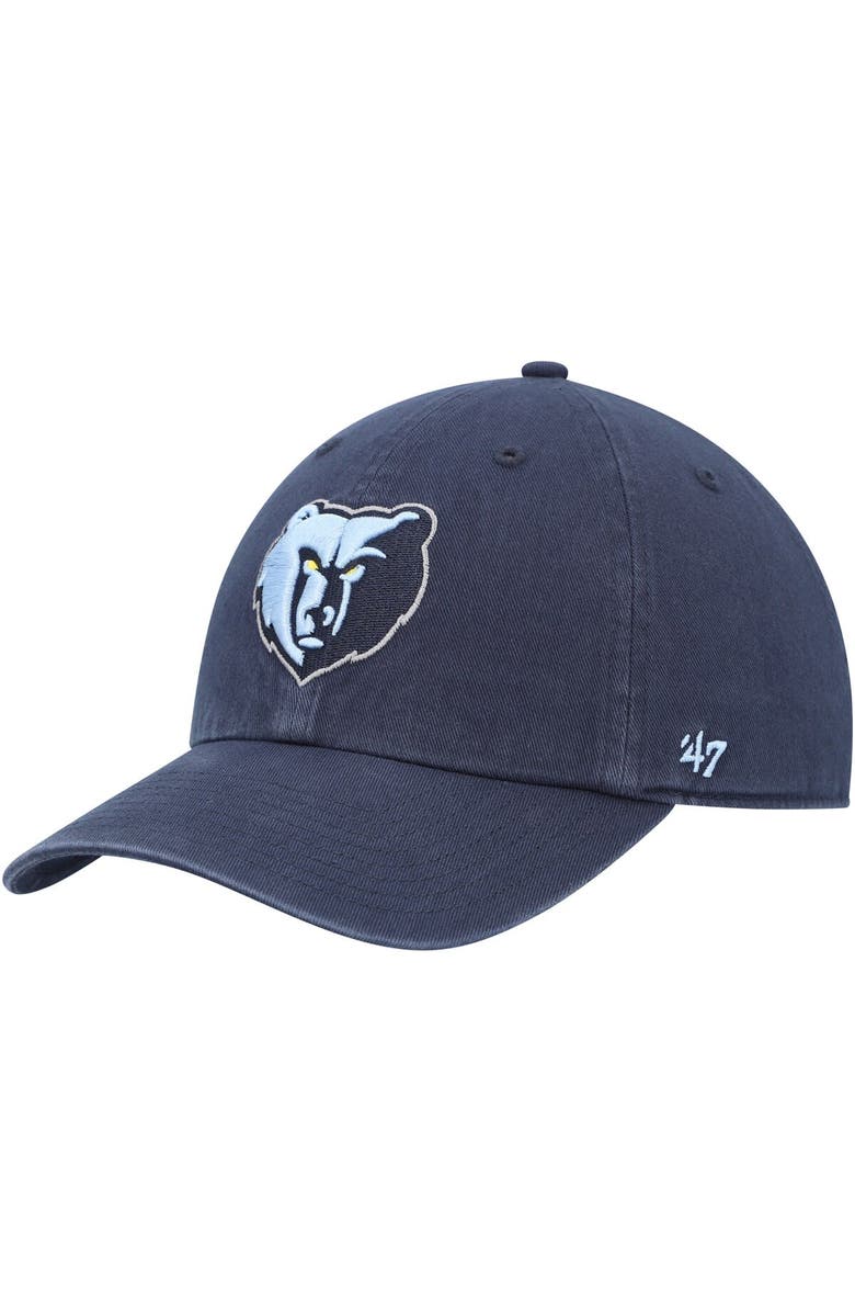 '47 Men's '47 Navy Memphis Grizzlies Primary Logo Clean Up Adjustable Hat, Main, color, Navy