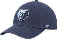 '47 Men's '47 Navy Memphis Grizzlies Primary Logo Clean Up Adjustable Hat