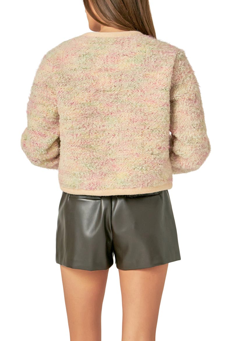 Wool Blend Jacket, Alternate, color, PINK MULTI