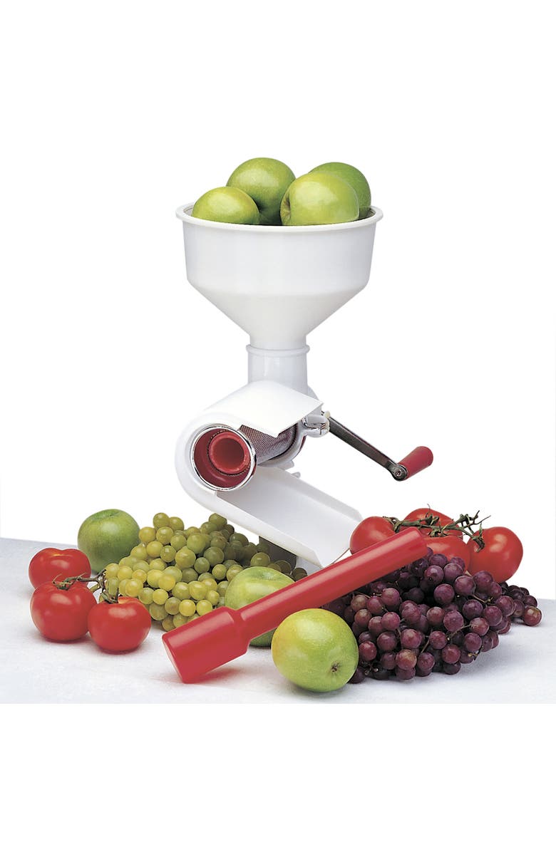 Norpro 3 Quart The Original Sauce Master Food Strainer for Vegetables, Fruits, and Puree, Alternate, color, White