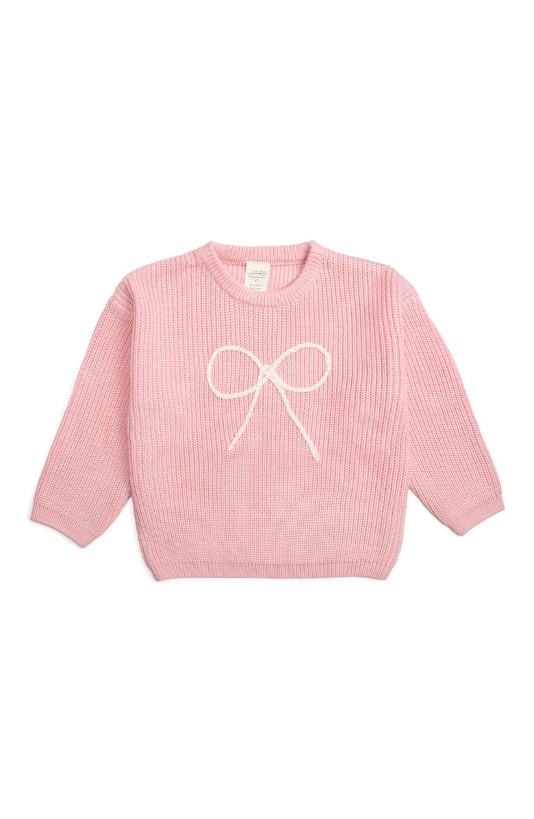 Sweet Wink Bow Yarn Knit Sweater, Main, color, 