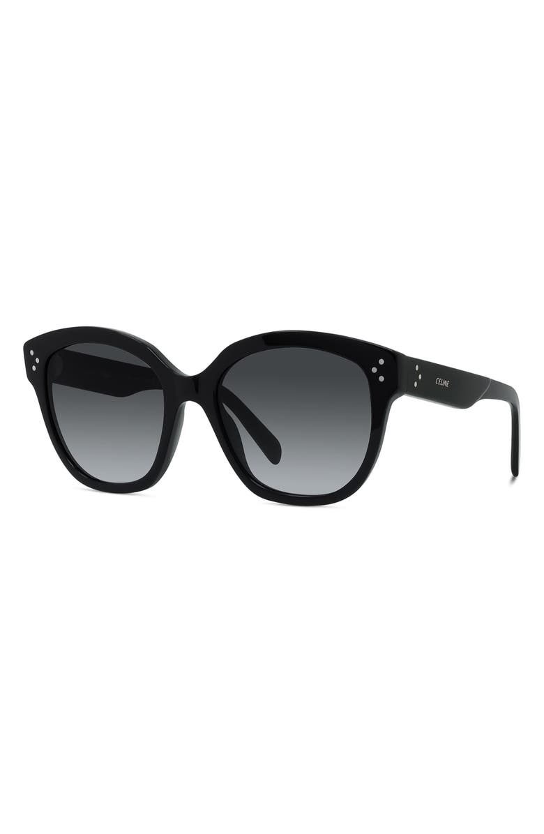 CELINE 55mm Gradient Round Sunglasses, Alternate, color, 