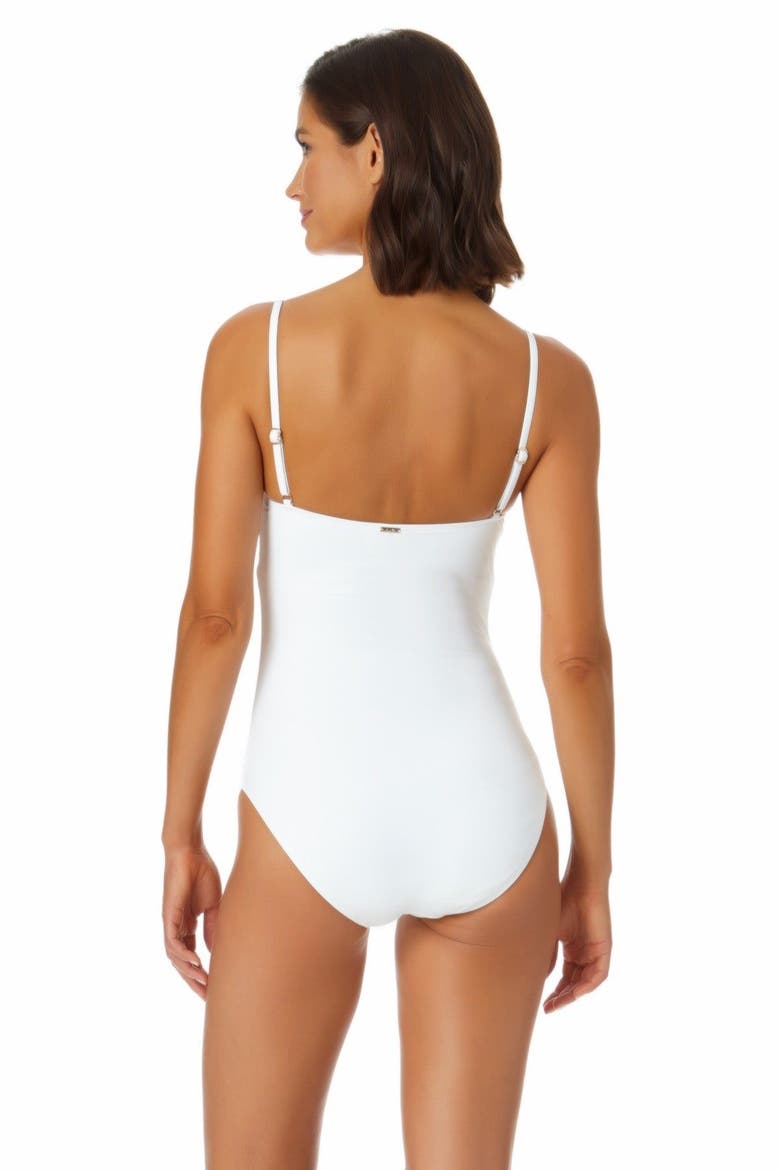 Women's Classic Lingerie Maillot One Piece Swimsuit, Alternate, color, White