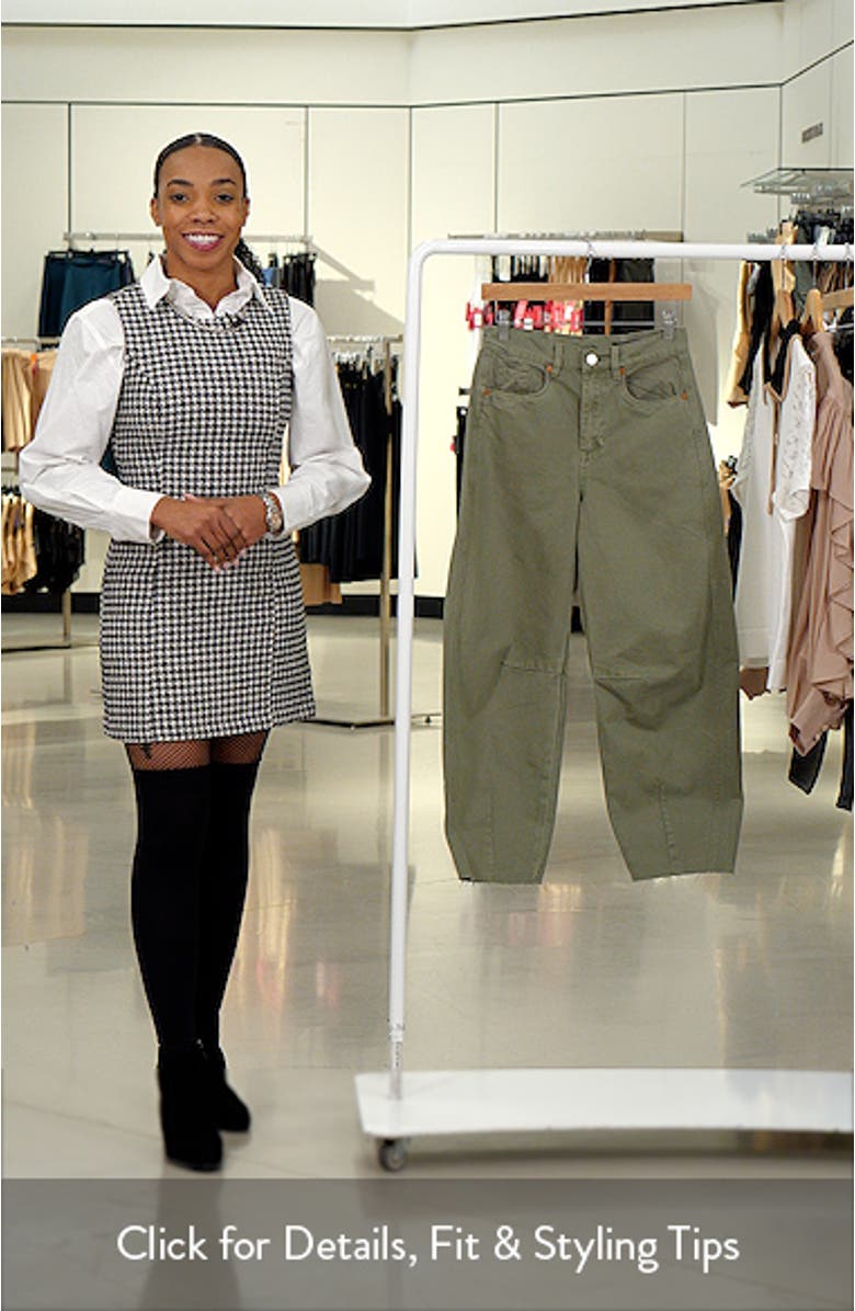 Raw Hem Barrel Leg Jeans, sales video thumbnail