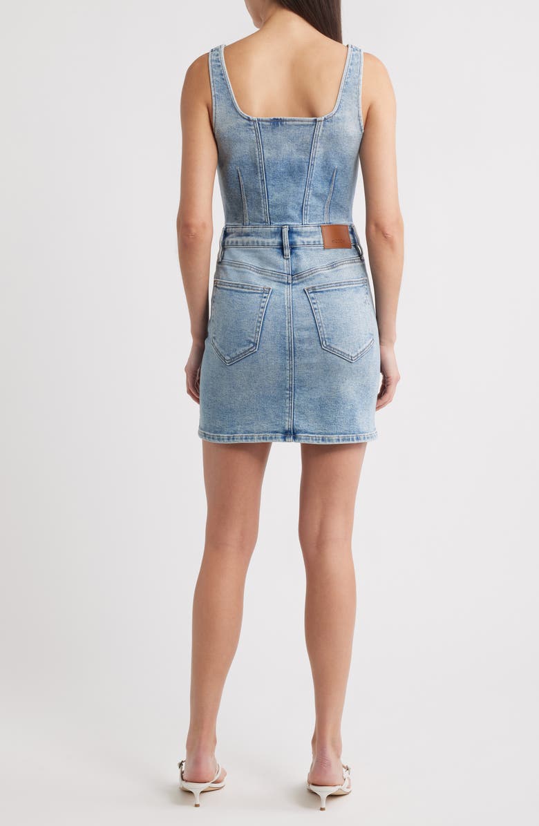 HIDDEN JEANS Sleeveless Denim Minidress, Alternate, color, Med.wash
