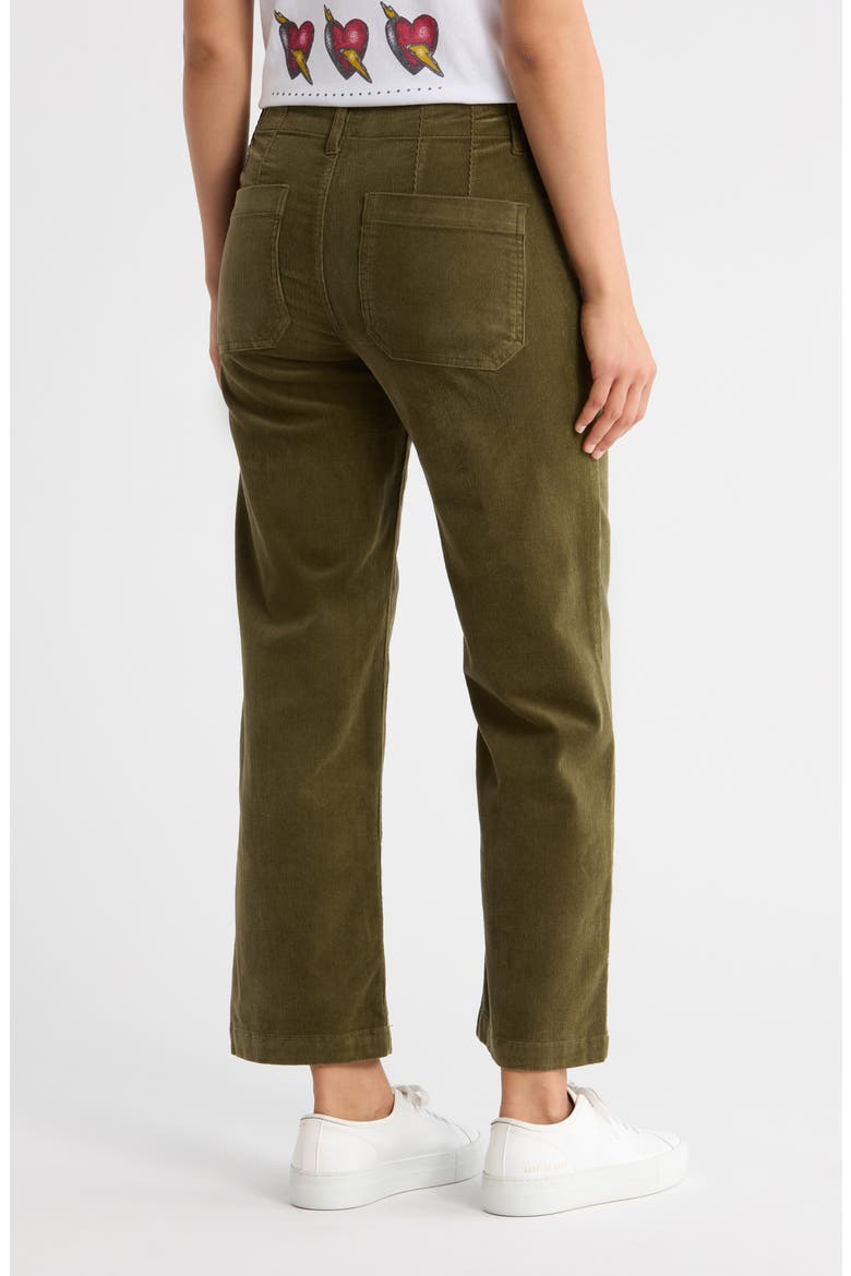 Supernova Crop Corduroy Pants, Alternate, color, FATIGUE