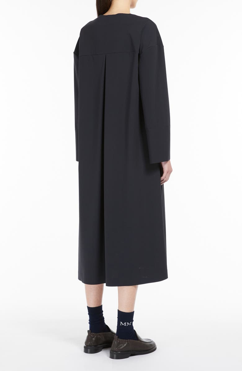 MM by Max Mara Rapace Long Sleeve Jersey Shift Dress, Alternate, color, Navy