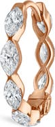 MARIA TASH Diamond Marquise Single Hoop Earring
